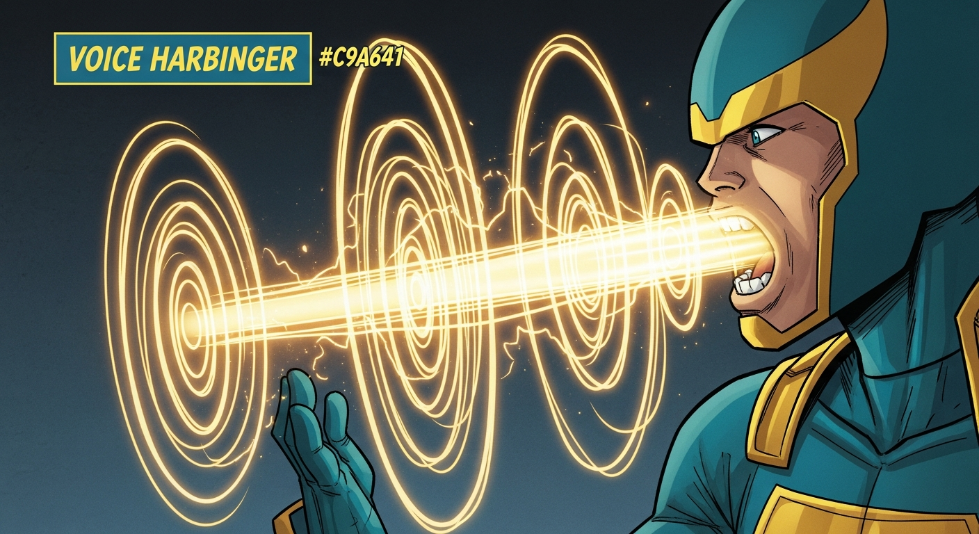 Frame 12: Voice Harbinger speaks with waves of sound