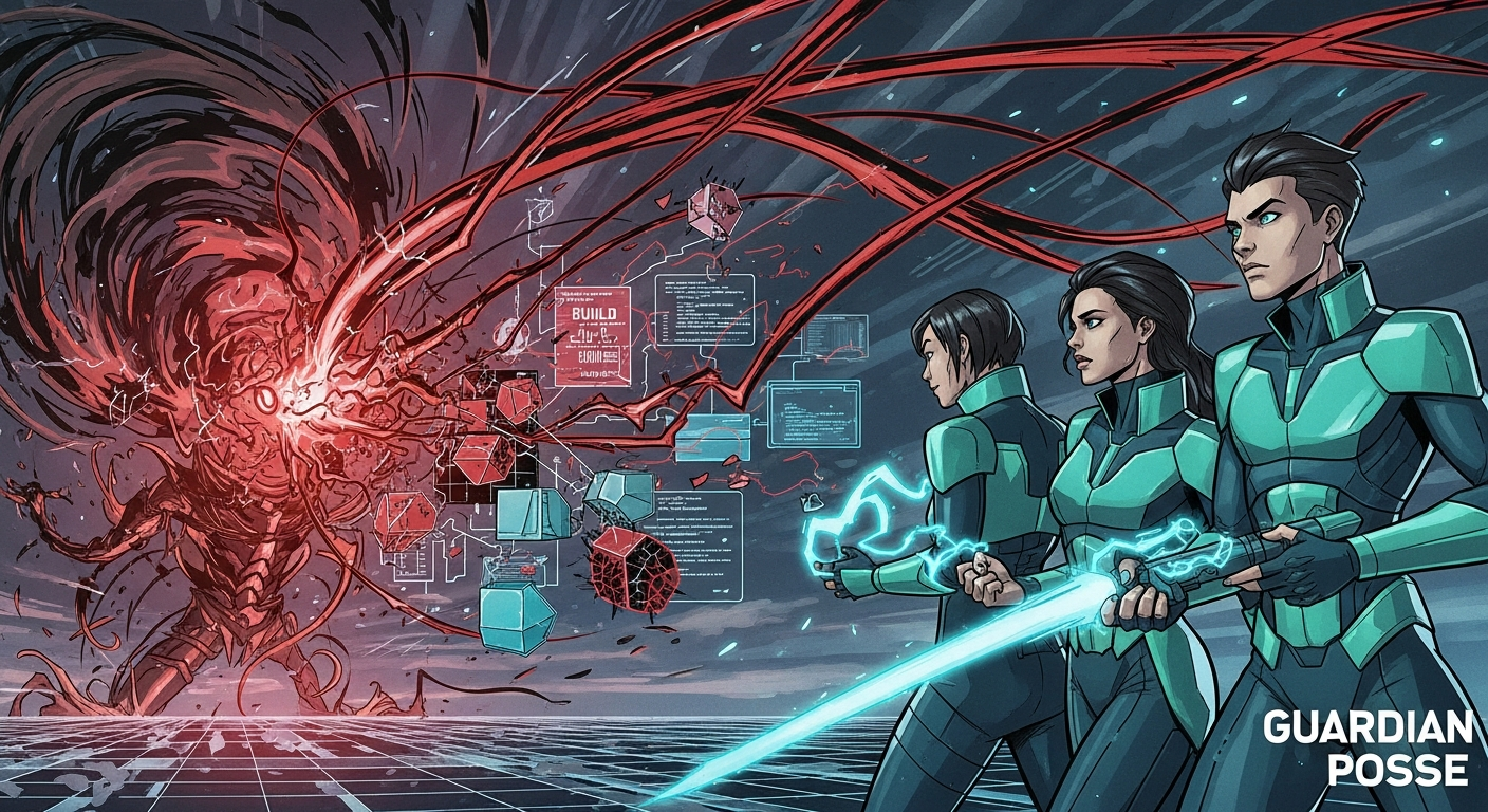 Frame 16: A dark anomaly threatens the build process